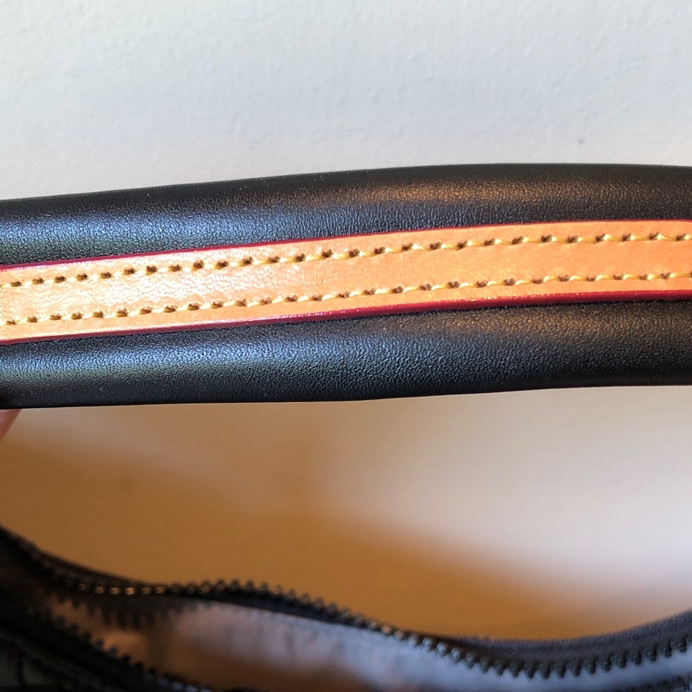 MZ Wallace Black Woven Leather Shoulder Bag - Picture 4 of 8